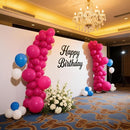 140pcs Hot Pink Round Balloons Different Sizes 18 12 10 5 Inch Latex Balloons for Arch Decoration Party Balloon Kit for Graduation Birthday Party Wedding Balloon Baby Shower Decoration by TinyTreasures Baby Boutique