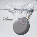 MusiBaby Wireless Mini Speaker – IPX7 Showerproof Audio with BT 5.3 & Clip, Durable Shell for Dorm Use, Gift Bags, Backpack Travel & Poolside Fun (Gray) by TinyTreasures Baby Boutique