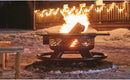 Castlecreek 47" Fire Pit BBQ Grill Outdoor Wood Burning Steel Log Firepit for Camping, Grilling, Smores, Yard, Cooking Outside, Barbecue, Bonfire Flag by GreenHaven Gardens
