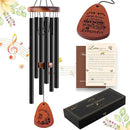 Wind Chimes for Outside, 32" Butterfly Windchime for Outdoor, Butterfly Gifts for Women Mom Sister, Garden Patio Gift Ideas for Friend Co-Worker (Black) by CozyNest Decor