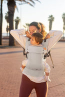 Beco Gemini Baby Carrier from Newborn to Toddler - Certified Ergonomic Newborn Baby Carrier for Infants and Children of 7-35 lbs - M Shape, Adjustable Seat, 100% Cotton (Ecru) by TinyTreasures Baby Boutique