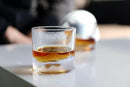 Rocky Mountains Heavy Crystal Whiskey Glasses Gift Set of 2, Thick Freezable Bourbon Glass 1lb Each, Premium Whiskey Gifts for Men, Frozen Crystal Chills Cocktails, 10 oz by CozyNest Decor
