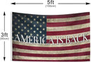 Amarica is Back Flag 3x5 Ft Double Sided Faith Over Fear Banner, Christian American Flags for Outside Christian Banners with Brass Grommets Outdoor House Decorations Flag by GreenHaven Gardens
