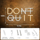 Don't Quit LED Neon Sign for Wall Decor, DO IT Neon Lights Party Decorations, USB Powered Switch Neon Lights lighting adjustable for Office Room, Gym Room, Man Cave, Gamer Room by CozyNest Decor