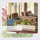 Oblong Faux Succulent Arrangement, 27" Premium Artificial Indoor Plant Enhances Interior Design, Display on any Surface in Your Home Adding an Inviting Touch of Nature, Natural Planter Pot Included by GreenHaven Gardens