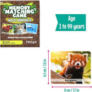 Menique Wild Animals Memory Matching Game – 80 Cards (40 Pairs) with Real Photos – Includes Educational Booklet with Animal Facts – Fun & Cognitive Game for Kids and Adults by TinyTreasures Baby Boutique