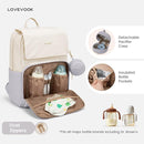 LOVEVOOK Diaper Bag Backpack, Baby Travel Bags for Boys & Girl, Toddler Waterproof Diaper Bag w/Changing Pad, Stroller Straps, Pacifier Case, Newborn Essentials Must Haves Mom by TinyTreasures Baby Boutique
