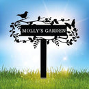 Customized Bird Names Garden Metal Stake Sign, Patio & Lawn Decor by CozyNest Decor