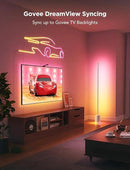 Govee Floor Lamp 2 with Matter, RGBIC, Warm Cool White LED, Alexa Compatible, 1725lm, Music Sync, Scene Modes, Smart Floor Lamp for Living Room, Bedroom, Silver(1 Pack) by CozyNest Decor