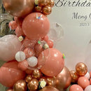 130pcs Retro Pink Balloons Different Sizes 18" 12" 10" 5" Blush Pink Latex Balloon Garland Arch Kit for Birthday Baby Shower Valentine's Day Wedding Anniversary Party Decorations by CozyNest Decor