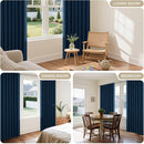 Joydeco 90 Inch Blackout Curtains for Bedroom, Thermal Insulated Black Out Curtains 2 Panels Set, Room Darkening Drapes for Living Room Window Rod Pocket Back Tab (W52 x L90 Inch, Navy Blue) by TinyTreasures Baby Boutique