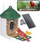 Bird Feeder with Camera AI Identify 2K Live Video Smart Bird Feeder with Camera, 2.4GHZ WiFi Solar Birds House Cameras, Motion Detection Instant Arrival Alerts, Ideal Present for Birds Lovers by CozyNest Decor