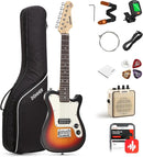 Donner 30 Inch Kids Electric Guitar Beginner Kit TL Style Mini Electric Guitar for Kids with Amp, 600D Bag, Tuner, Picks, Cable, Strap and Extra Strings, DTJ-100S, Sunburst by TinyTreasures Baby Boutique