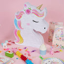 WERNNSAI Unicorn Piñata - Unicorn Party Supplies Piñata Bundle with Blindfold and Bat for Girls Kids Rainbow Unicorn Theme Birthday Party Game Decorations (15.7" x 12.2" x 3.1") by TinyTreasures Baby Boutique