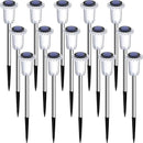 DenicMic Solar Lights Outdoor Pathway Lights 3000K LED Waterproof Acrylic Lamp Head Stainless Steel Stake for Yard Garden Landscape Path Walkway Driveway Patio Lawn (15Pack Warm White) by GreenHaven Gardens
