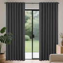 Joydeco 90 Inch Blackout Curtains for Bedroom, Thermal Insulated Black Out Curtains 2 Panels Set, Room Darkening Drapes for Living Room Window Rod Pocket Back Tab (W52 x L90 Inch, Dark Grey) by TinyTreasures Baby Boutique
