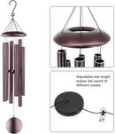 ASTARIN Outdoor Wind Chimes, 45 in Memorial Chimes with 6 Heavy Tubes, Large Deep Tone for Garden Hanging Decor, Sympathy Gifts. Bronze by CozyNest Decor