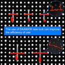 4 Pack Heavy Duty Steel Pegboard Garage Organization Panels,Universal 1/8 and 1/4 Pegboard Accessories,Suitable for Tool Storage,Garage Storage etc.(Black, 16X12) by GreenHaven Gardens