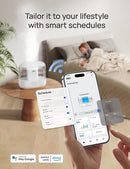Dreo Smart Humidifier, Cool Mist Humidifiers for Bedroom, Quiet 4L Top Fill Ultrasonic Humidifiers for Home Office Plant & Baby with Nightlight, LED Display, 36H Runtime, APP/Voice Control, HM311S by TinyTreasures Baby Boutique