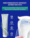 MySmile 7 Treatment Prefilled Teeth Whitening Trays 12% Hydrogen Peroxide and Fluoride Free Nano Hydroxyapatite Toothpaste Combo for Sensitive Teeth Relief, Enamel Repair and Teeth Remineralization by CozyNest Decor