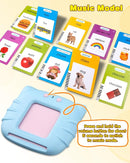 510 Words French Flash Cards for Kids, Toddler Learning Resources Toy, Autism Sensory Toys for Autistic Children Age d 2-4 Blue (French/English/Bilingual) by TinyTreasures Baby Boutique