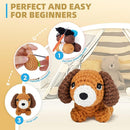 MOREJMTT Crochet Kit for Beginners, Learn to Crochet, Include Easy Knitting Soft Yarn, Step-by-Step Video Tutorial, Hook, Holiday Birthday Gift for Adults and Kids(Sausage Dog) by TinyTreasures Baby Boutique