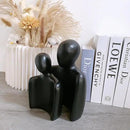 Hugging Couple Statues Ceramic Lover Figurine Embrace Characters by CozyNest Decor