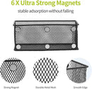 Neudeco Locker Shelf Organizer, Magnetic Pencil Holder, Metal Storage Basket for Whiteboard, Refrigerator, Ideal Cabinet for School, Black (Pack 3M) by CozyNest Decor