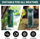 Squirrel Proof Bird Feeder Metal Mesh for Outdoors Hanging,Weight Activated Weatherproof Wild Bird Feeders with Finch Cardinal Chickadee,Large Capacity(Green) by CozyNest Decor