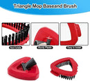 Spin Mop Head,Mop Handle,Base,Brush Compatible with Ocedar RinseClean 2 Tank Spin Mop System,2 Microfiber Spin Mops Replacement Head,4 Section Iron Mop Handle 30-58",Base and Scrub Brush Combo Set by CozyNest Decor