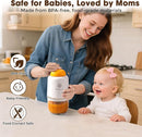 Baby Food Processor – Puree Blender with Glass Bowl, Stainless Steel Blades, BPA-Free, One-Touch Control, Easy to Clean, Quiet Operation, Ideal for New Parents, 10oz by TinyTreasures Baby Boutique