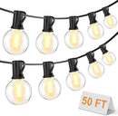 Bomcosy Outdoor String Lights,50 FT LED String Lights for Outside with Shatterproof Dimmable 25+1 Bulbs,Waterproof Connectable Outdoor Lights for Deck,Garden,Backyard,Balcony,Porch,Patio by CozyNest Decor