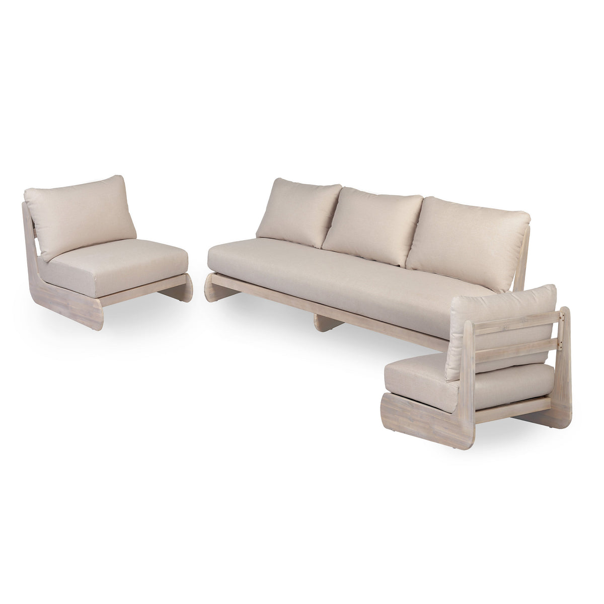 Outdoor Acacia Lazy 5 Seater Chat Set, photo 2 of 10