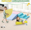 Lischwert Foam Climbing Blocks for Toddlers 1-3, 6pcs Soft Play Set with Crawling Exploration Toys, Indoor Outdoor Infant Safe Blocks for Baby Gym Toddler Playground by TinyTreasures Baby Boutique