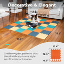 MioTetto Foam Floor Tiles for Kids - Non-Toxic Comfortable Baby Play Mat and Interlocking Foam Tiles, Fits with 74x74 Playpen Mat for Crawling & Development, Soft Play Mat for Babies 6-12 Months by TinyTreasures Baby Boutique