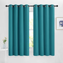 NICETOWN Peacock Teal Blackout Nursery Curtains, Grommet Thermal Curtains & Drapes Room Darkening Window Treatment Sound Reducing for Bedroom, 2 Panels, W46 x L63 by TinyTreasures Baby Boutique
