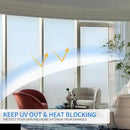 Window Privacy Film with Installation Tools, White Frosted, Static Cling, Anti UV, Heat Control, Ideal for Home Shower Office Glass Door (White Frosted, 23.6X78.7Inch) by CozyNest Decor