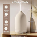 Diffuserlove Ceramic Essential Oil Diffuser 160ML for Room, Home, Bedroom - Aromatherapy Stone Diffuser White (Size: 6.8" H x 3.6" W) by TinyTreasures Baby Boutique