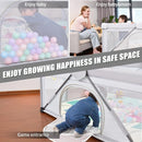 Baby Playpen Foldable, Heyo.Ja Large Play Yard, Playpen for Babies and Toddlers, Play Pens for Babies and Toddlers with Gate, Indoor & Outdoor Portable Play Pen (71"×59") by TinyTreasures Baby Boutique