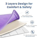 Baby Play Mat for Floor,1.3" Thick Memory foam Tummy Time Mat for Toddlers,Infants,kids,Water-Repellent Soft Nursery Rug,Extra Large Non Slip for Crawling&Yoga,Tatami Style for Living Room(Lavender) by TinyTreasures Baby Boutique