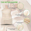 2 in 1 Postpartum Belly Band Wrap Beige, C-Section Support Belt Medium, Post Partum Support Recovery Waist/Pelvis Belt, Hysterectomy Belly Band Binder Girdle Stomach by TinyTreasures Baby Boutique