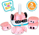 Stack-a-Roos Baby Pig by Salus Brands - Animal Stacking Toy, Educational Early Learning Toy for Infants Babies Toddlers, Age 12+ Months - Great Baby Gifts. STEM Toy by TinyTreasures Baby Boutique