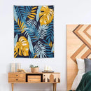 ICMOLYYENLO Palm Leaf Tapestry Wall Hanging, Tropical Leaves Plant Jungle Green Hawaiian Art Home Decor for Guest Bedroom Living Room Dormitory 60x60 Inch by CozyNest Decor