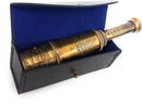 ALADEAN Vintage Spyglass Telescope Engraved PSALM 32:8 - Find Best Pathway - Inspirational Gifts Meaningful Gift Gadget Functional 16" Brass Spyglass with Brilliant Magnification in Gift Box by TinyTreasures Baby Boutique
