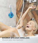 comiso Shower Bluetooth Speaker, IP67 Waterproof Speaker with LED Light, Portable Speakers with True Wireless Stereo, Floating, 2000mAh, Built-in-Mic, Ideal for Travel, Beach, Gifts for Unisex. by TinyTreasures Baby Boutique