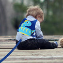 Accmor Toddler Harness with Leash, Cute Dinosaur Kids Harness + Anti Lost Wrist Link, Mini Child Harness Leash Wristband Strap Belt Protector for Baby Boys Girls to Outdoor Travel (Blue) by TinyTreasures Baby Boutique