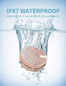 INSMY C12 IPX7 Waterproof Shower Bluetooth Speaker, Portable Small Speaker, Speakers Bluetooth Wireless Loud Clear Sound Support TF Card Suction Cup for Outdoor Kayak Canoe Beach Gift (Cashmere Pink) by TinyTreasures Baby Boutique
