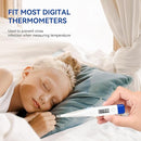 Berrcom Disposable Digital Thermometers Probe Covers Set of 100 Oral Rectal Thermometer Probe Cover Universal Thermometers Sleeves for Adult and Kids by TinyTreasures Baby Boutique
