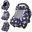 Baby Carseat Cover Winter, Pea Pod Infant Car Seat Covers Canopy for Newborn with 2 Layers Windows of Breathable Mesh/Fabric, Lightweight Polyester/Minky Dot Backing, Snug Fit Most Baby Car Seat by TinyTreasures Baby Boutique