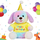 Cuteoy Happy Birthday Dog Musical Stuffed Animal Shaking Singing Dancing Plush Puppy Toy Electric Interactive Animated Plushies Gifts for Kids Girls Boys by TinyTreasures Baby Boutique